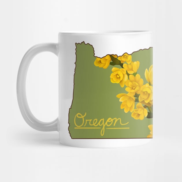 Oregon Grape State Flower by avadoodle